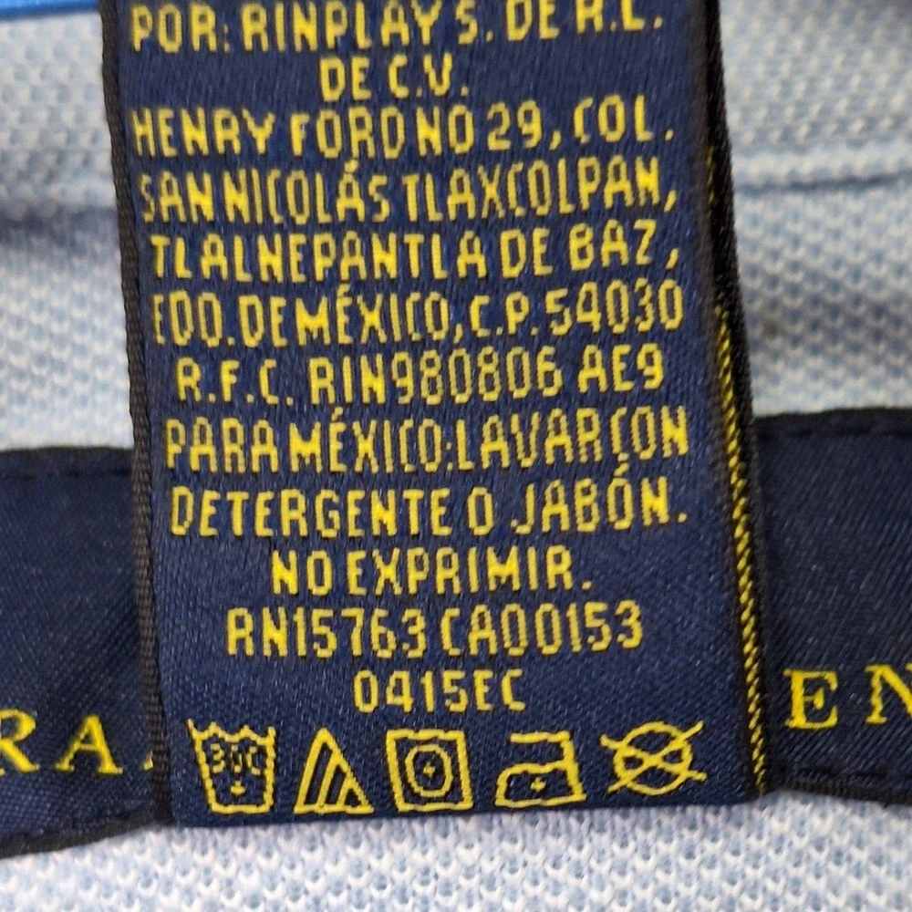 Polo Ralph Lauren Shirt Mens XL Blue Embroidered Pony Logo Collared Button Up